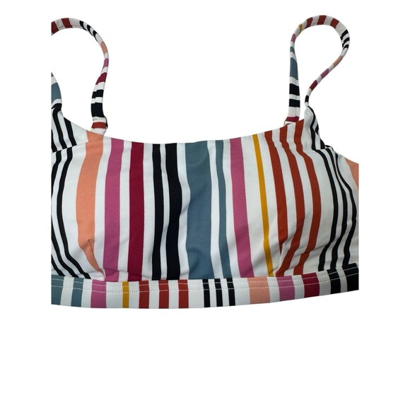 Madewell Second Wave Striped Pullover Bikini Top Size S Fast Shipping - Picture 3 of 10